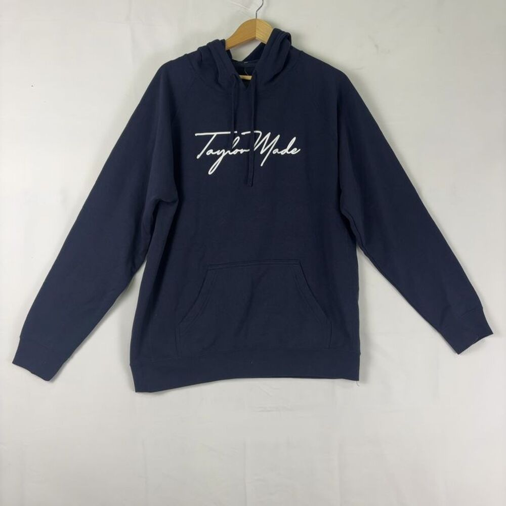 TaylorMade Script Logo Fleece Hoodie Pullover Sweatshirt